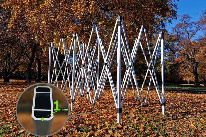 3 x 6 m große Scheren-Werbezelte